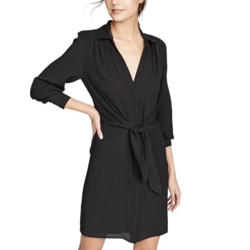 Brochu Walker The Madsen Shirtdress in Black - Picture 1 of 15
